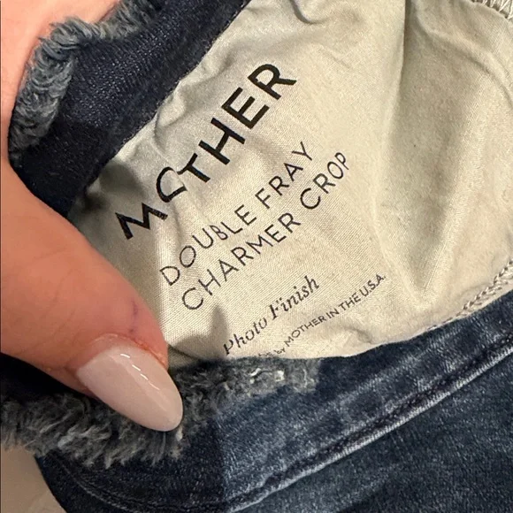MOTHER double‎ fray charmer crop in photo finish size 26 - Picture 6 of 9
